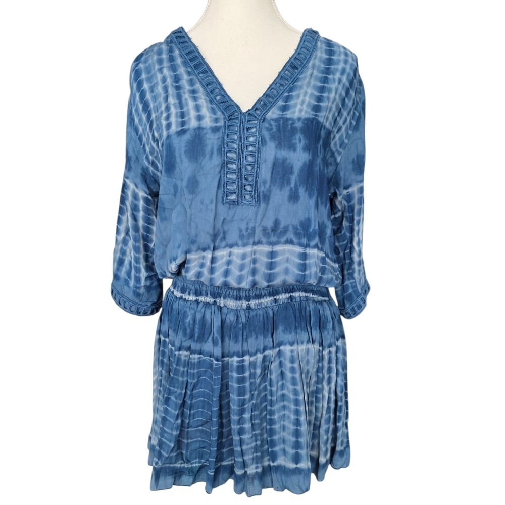Khush Tie Dye Smocked Waist Dress Size Small